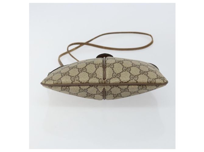 Borsa a Spalla Gucci GG Supreme Web Sherry Line PVC Beige 904 02 047 Auth hk2991 D'oro - vista 9