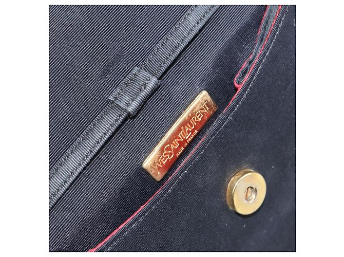 Borsa a Spalla in Tela Nera e Dorata Auth BA6269 di SAINT LAURENT Nero D'oro - vista 16