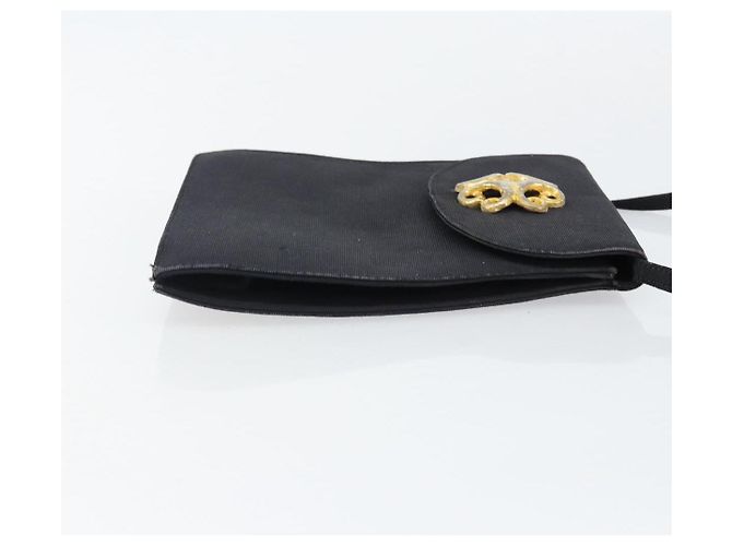 Borsa a Spalla in Tela Nera e Dorata Auth BA6269 di SAINT LAURENT Nero D'oro - vista 4