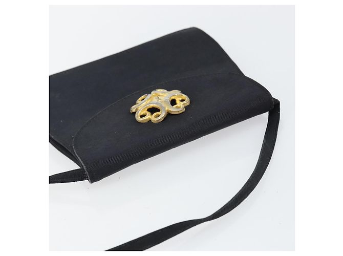 Borsa a Spalla in Tela Nera e Dorata Auth BA6269 di SAINT LAURENT Nero D'oro - vista 6