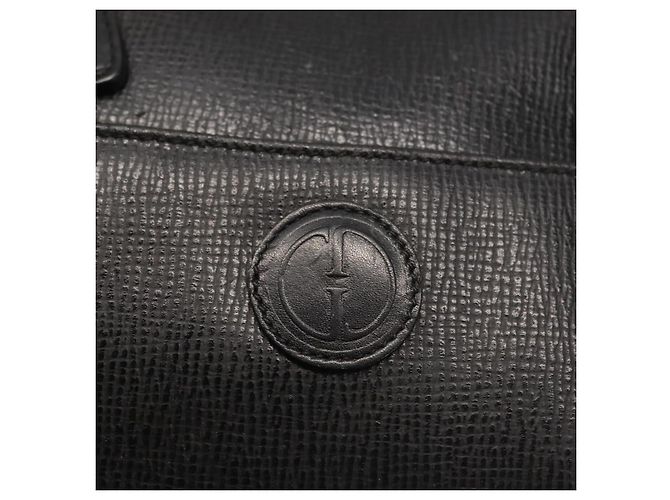 Borsa a mano GUCCI in pelle nera e oro Auth 144139 Nero D'oro - vista 15