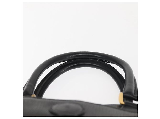 Borsa a mano GUCCI in pelle nera e oro Auth 144139 Nero D'oro - vista 8