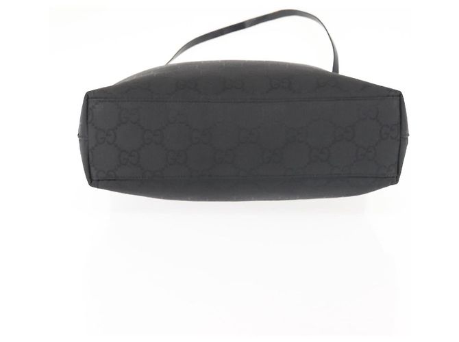 Borsa Tote GG Canvas Gucci Nera 001 3102 Auth 142519 Nero - vista 10