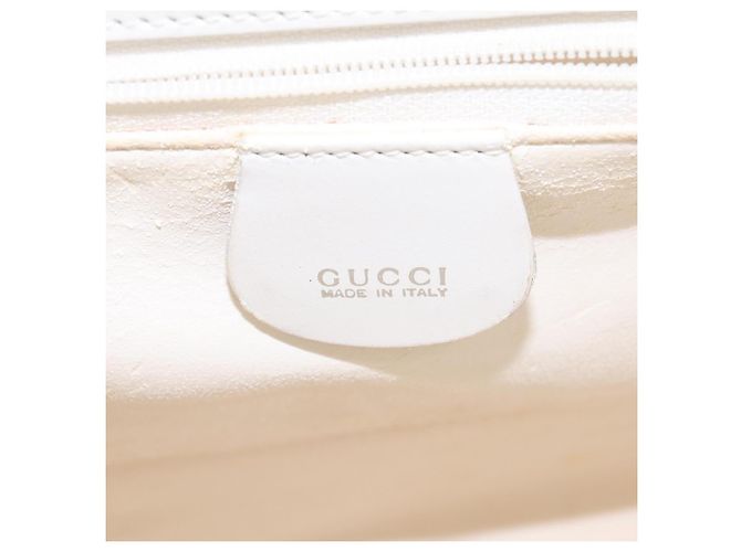 Gucci Borsa Tote in Vinile Trasparente Argento 001 2122 1773 Auth 143275 - vista 15