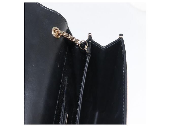 Borsa a spalla in pelle Gancini Chain di Salvatore Ferragamo, oro, Auth 142823 - vista 18