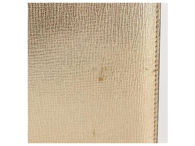 Borsa a spalla in pelle Gancini Chain di Salvatore Ferragamo, oro, Auth 142823 - vista 4