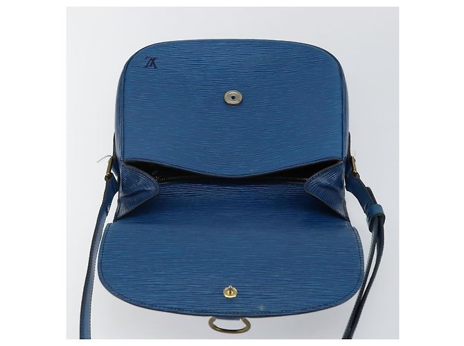LOUIS VUITTON Borsa a Spalla Epi Saint Cloud GM Blu Toledo M52195 LV Auth 143463 - vista 15