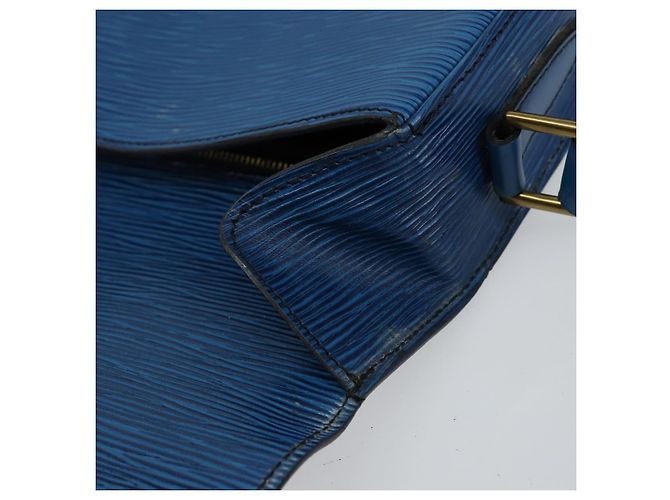 LOUIS VUITTON Borsa a Spalla Epi Saint Cloud GM Blu Toledo M52195 LV Auth 143463 - vista 16