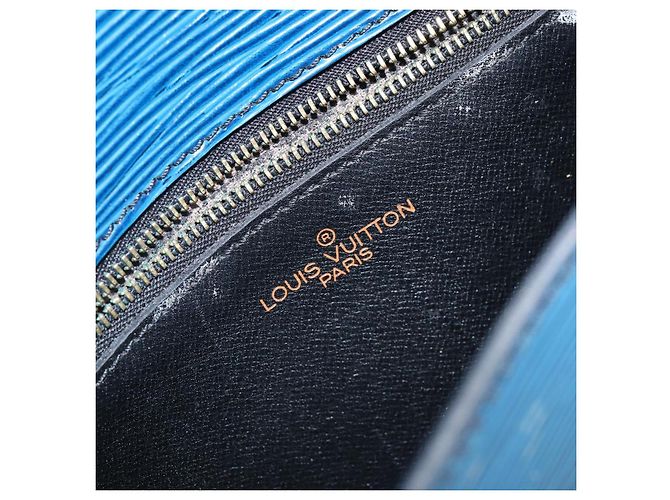 LOUIS VUITTON Borsa a Spalla Epi Saint Cloud GM Blu Toledo M52195 LV Auth 143463 - vista 18