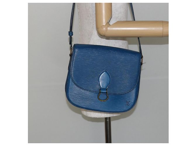 LOUIS VUITTON Borsa a Spalla Epi Saint Cloud GM Blu Toledo M52195 LV Auth 143463 - vista 25