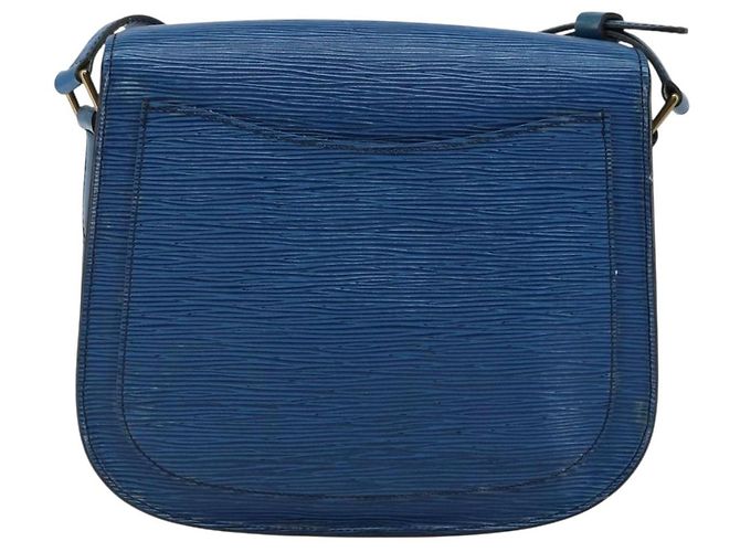 LOUIS VUITTON Borsa a Spalla Epi Saint Cloud GM Blu Toledo M52195 LV Auth 143463 - vista 3