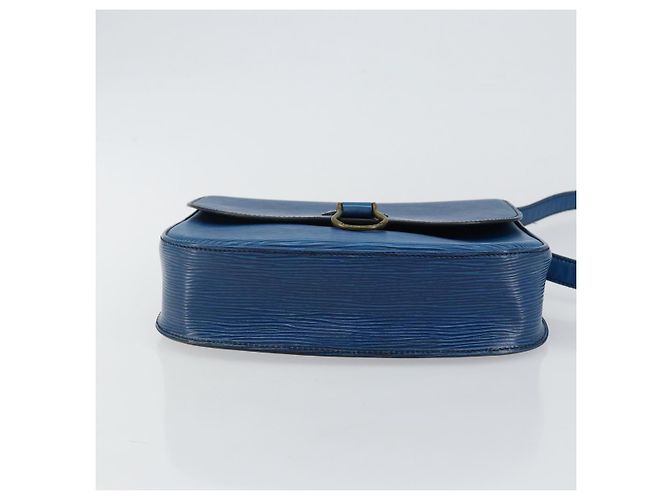 LOUIS VUITTON Borsa a Spalla Epi Saint Cloud GM Blu Toledo M52195 LV Auth 143463 - vista 9
