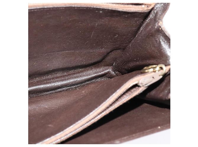 Céline Borsa a Spalla Celine C Sulky in Tela Marrone Oro Auth 141070 D'oro - vista 19