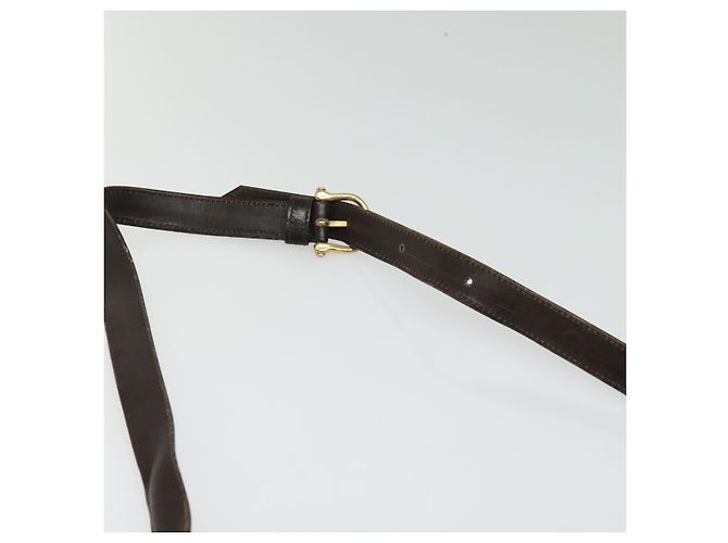 Céline Borsa a Spalla Celine C Sulky in Tela Marrone Oro Auth 141070 D'oro - vista 8