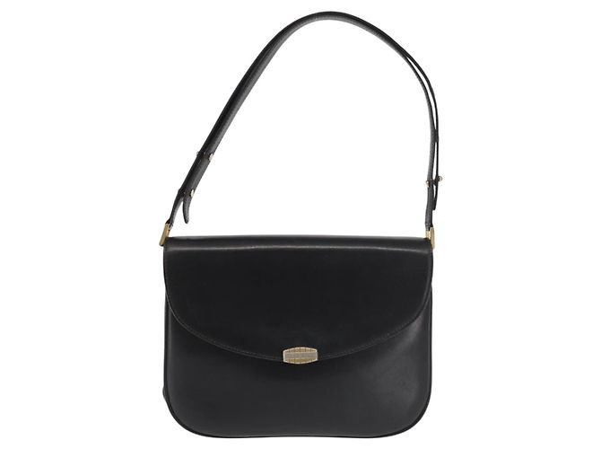 BALLY Borsa a Spalla in Pelle Nera e Oro Auth BA4806 Nero D'oro - vista 13