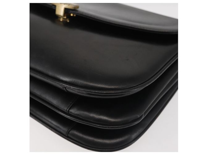 BALLY Borsa a Spalla in Pelle Nera e Oro Auth BA4806 Nero D'oro - vista 14