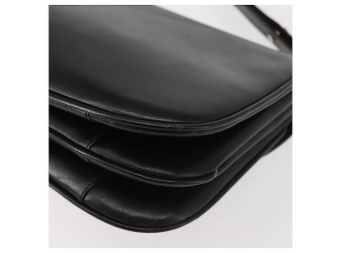 BALLY Borsa a Spalla in Pelle Nera e Oro Auth BA4806 Nero D'oro - vista 16
