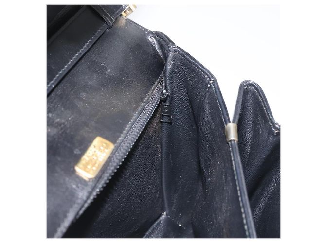 BALLY Borsa a Spalla in Pelle Nera e Oro Auth BA4806 Nero D'oro - vista 19