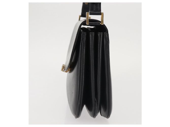 BALLY Borsa a Spalla in Pelle Nera e Oro Auth BA4806 Nero D'oro - vista 3