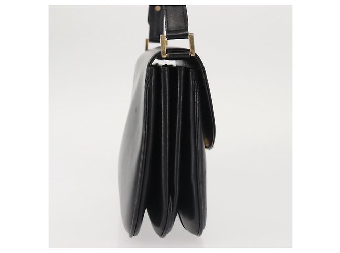 BALLY Borsa a Spalla in Pelle Nera e Oro Auth BA4806 Nero D'oro - vista 4