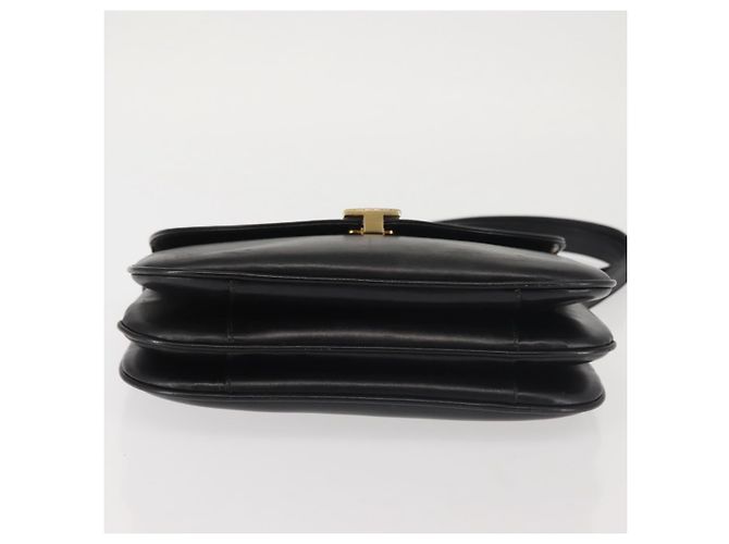 BALLY Borsa a Spalla in Pelle Nera e Oro Auth BA4806 Nero D'oro - vista 5