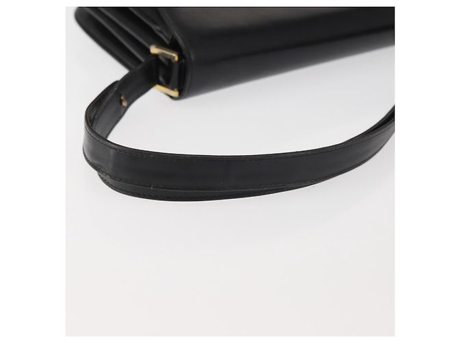 BALLY Borsa a Spalla in Pelle Nera e Oro Auth BA4806 Nero D'oro - vista 7