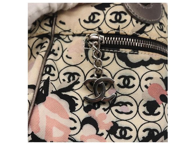 CHANEL Tote Bag aus Canvas Mehrfarbig Silber CC Auth 142753 Mehrfarben - Ansicht 17