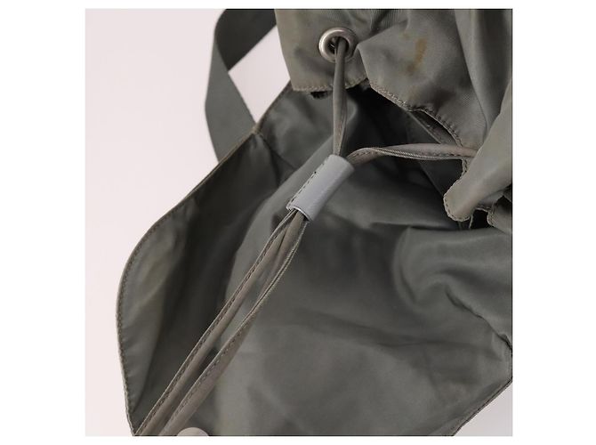 PRADA Rucksack aus Nylon grün silber authentisch 141751 - Ansicht 10