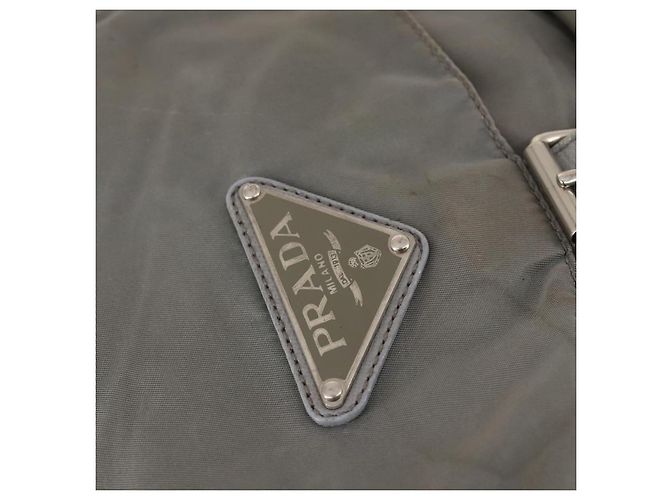 PRADA Rucksack aus Nylon grün silber authentisch 141751 - Ansicht 18
