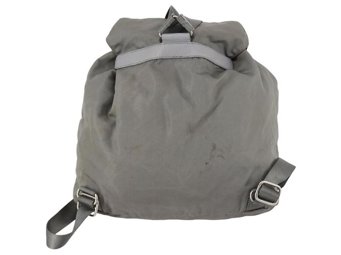PRADA Rucksack aus Nylon grün silber authentisch 141751 - Ansicht 2
