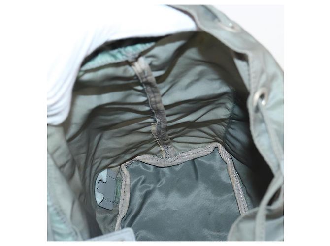PRADA Rucksack aus Nylon grün silber authentisch 141751 - Ansicht 21