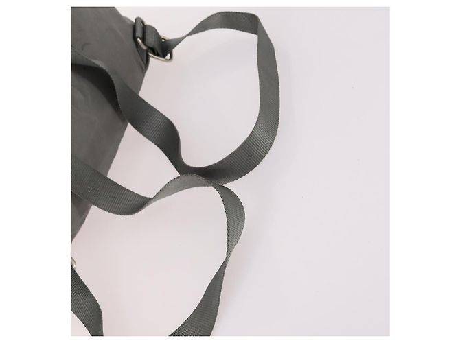 PRADA Rucksack aus Nylon grün silber authentisch 141751 - Ansicht 7