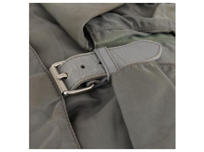 PRADA Rucksack aus Nylon grün silber authentisch 141751 - Ansicht 9