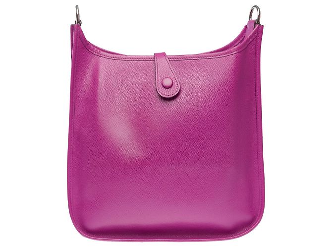 Hermès Borsa HERMES Evelyne in Pelle Viola - 102326 Porpora - vista 4