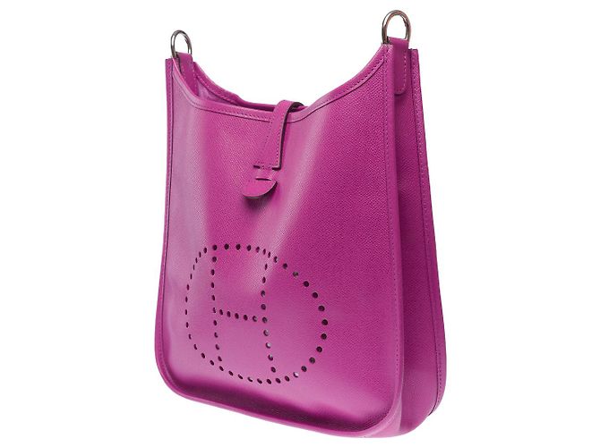 Hermès Borsa HERMES Evelyne in Pelle Viola - 102326 Porpora - vista 5