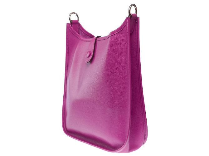 Hermès Borsa HERMES Evelyne in Pelle Viola - 102326 Porpora - vista 6
