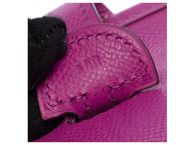 Hermès Borsa HERMES Evelyne in Pelle Viola - 102326 Porpora - vista 8