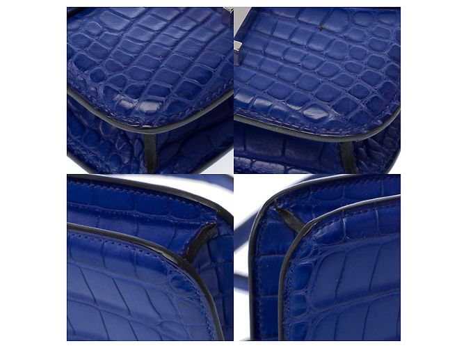 Hermès Borsa HERMES Constance in Pelle Esotica Blu - 102919 - vista 12
