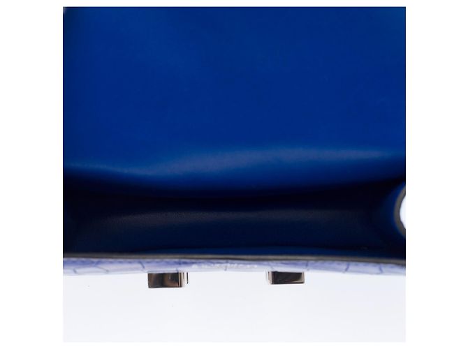 Hermès Borsa HERMES Constance in Pelle Esotica Blu - 102919 - vista 9