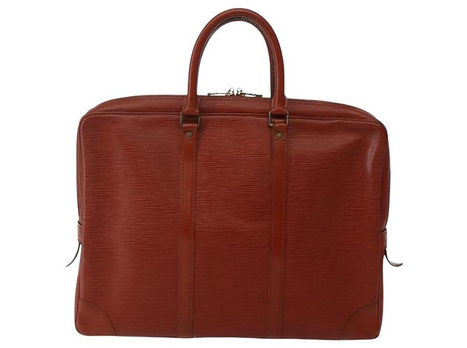 LOUIS VUITTON Epi Porta Documenti da Viaggio Borsa Business Marrone M54478 Auth 144060 - vista 13