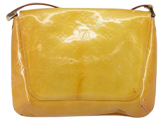 LOUIS VUITTON Borsa Thompson Street Monogram Vernis Beige M91301 LV Auth 143121 - vista 3