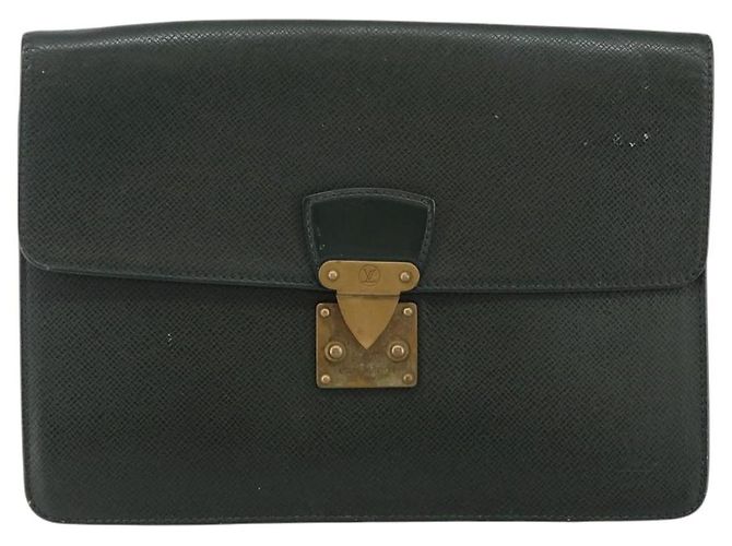 LOUIS VUITTON Pochette Kourad in Taiga Borsa Clutch Épicea M30194 LV Auth th6361 - vista 2