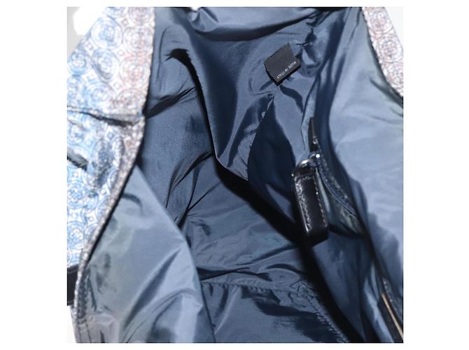 PRADA Tote Bag aus Nylon Blau Silber authentisch hk3057 - Ansicht 18