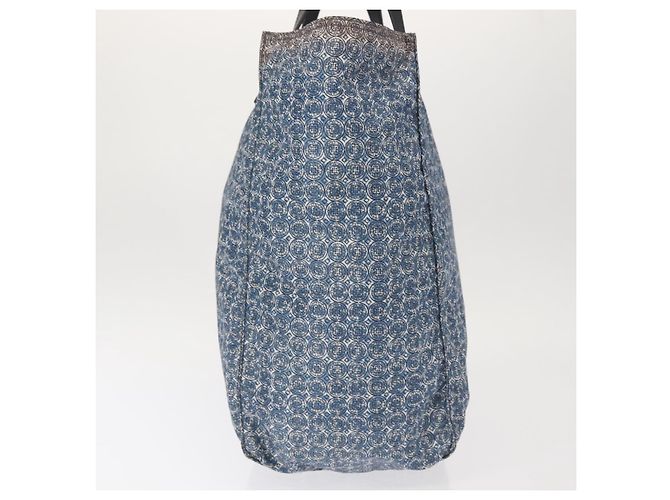 PRADA Tote Bag aus Nylon Blau Silber authentisch hk3057 - Ansicht 5