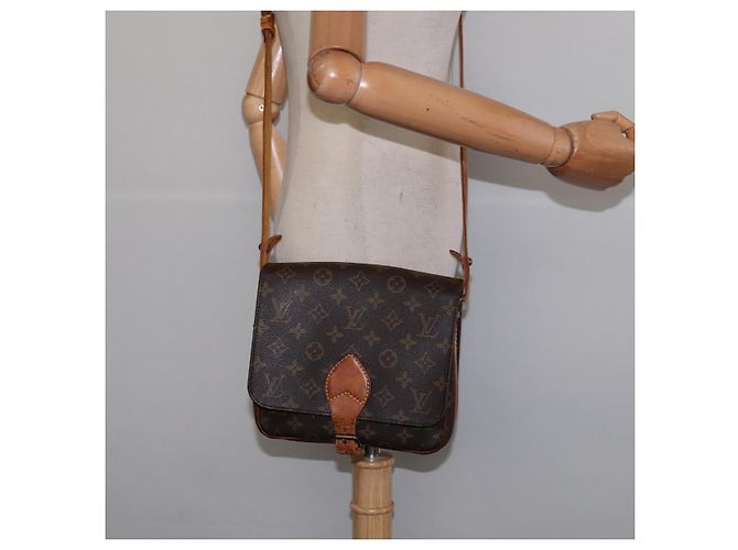 LOUIS VUITTON Borsa a Spalla Monogram Cartouchiere MM M51253 LV Auth BA6112 Monogramma - vista 24