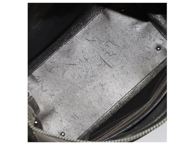 Bolsa Tote Gancini de couro bege e prata da Salvatore Ferragamo Auth hk2986 - vista 17