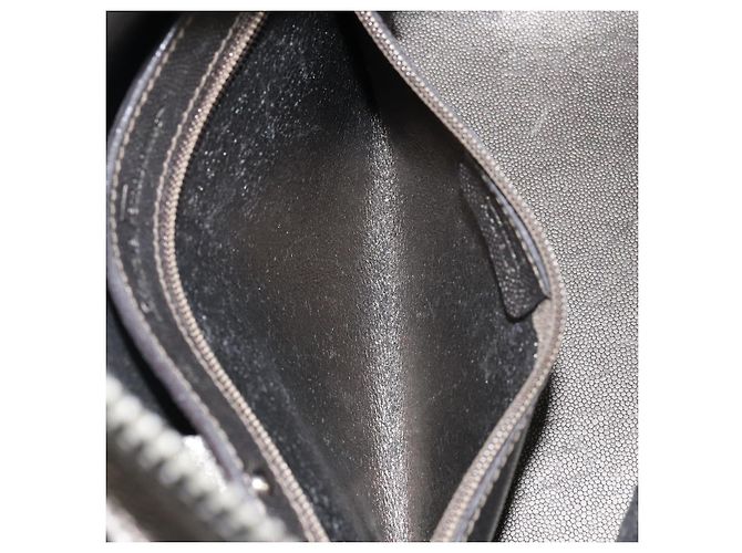 Bolsa Tote Gancini de couro bege e prata da Salvatore Ferragamo Auth hk2986 - vista 20