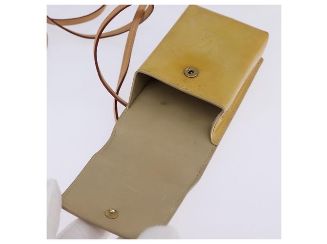 Estuche para cigarrillos LOUIS VUITTON Monogram Vernis Verde Beige M91048 LV Auth bs29664 - vista 15