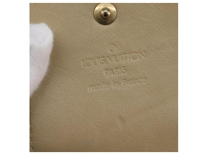 Estuche para cigarrillos LOUIS VUITTON Monogram Vernis Verde Beige M91048 LV Auth bs29664 - vista 16