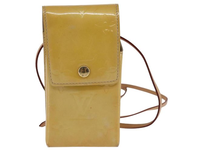 Estuche para cigarrillos LOUIS VUITTON Monogram Vernis Verde Beige M91048 LV Auth bs29664 - vista 2